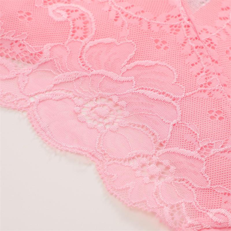 FINETOO Women Sexy Lace Panties Low-Waist Solid Color Floral Underwear Soft and Breathable Lingerie