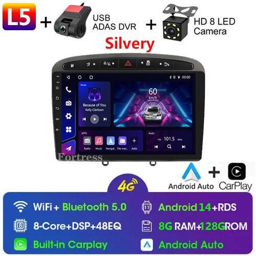 Android14 Car Radio for Peugeot 408 308 308SW 2007-2020 Multimedia Video Player Navigation GPS Carplay Auto 4G Stereo 2Din