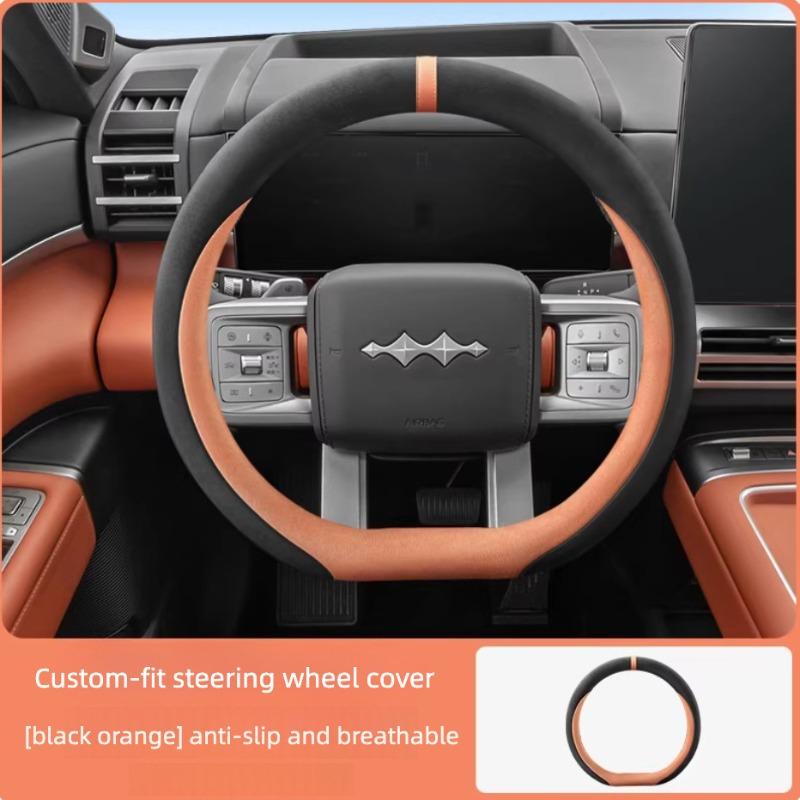 For BYD Ti 7 2025 2026 Steering Wheel Cover Anti Slip Handle Protection Cover Modification Accessories