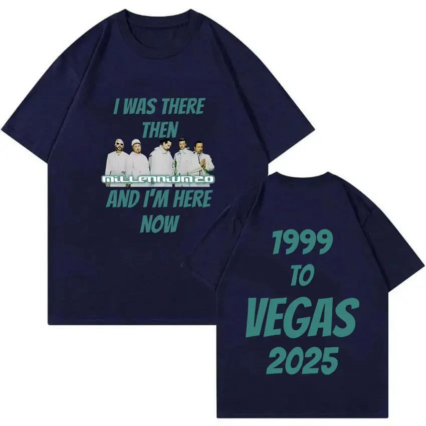 Rock Brand Backstreet Boys I Was There Then Millennium Tour 2025 Tshirt Unisex Women Fashion Vintage T Shirts Unisex Casual Tshirt