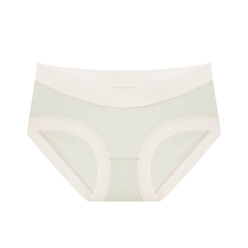 

Женские трусы из ледяного шелка и хлопка с низкой талией, бесшовное нижнее белье для беременных большого размера XL