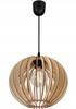 Hanging Lamp Made of Plywood, Spherical Lampshade, E27, Adjustable