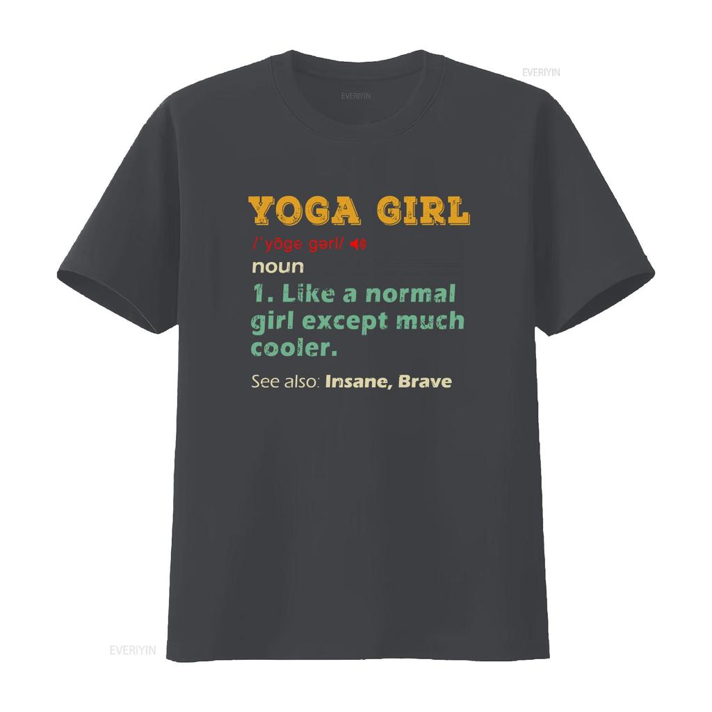 Yoga Girl T Shirt Instructor Lover Womens Meditation For Women Cute Girls Definition Print Cool  vintage Washed