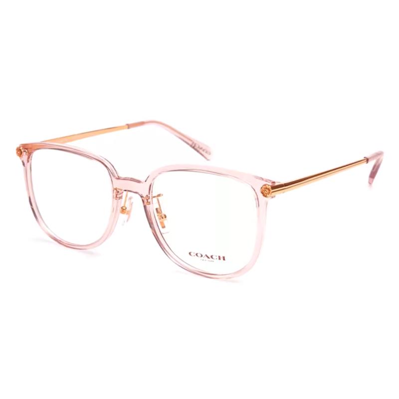 COACH Front floral decorative design, plate, irregular shape, optical frame, women s pink розовый