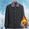 Men's Thickened Lambswool Cotton Jacket for Dad and Grandpa - Warm Winter Outerwear for Middle-Aged and Elderly.