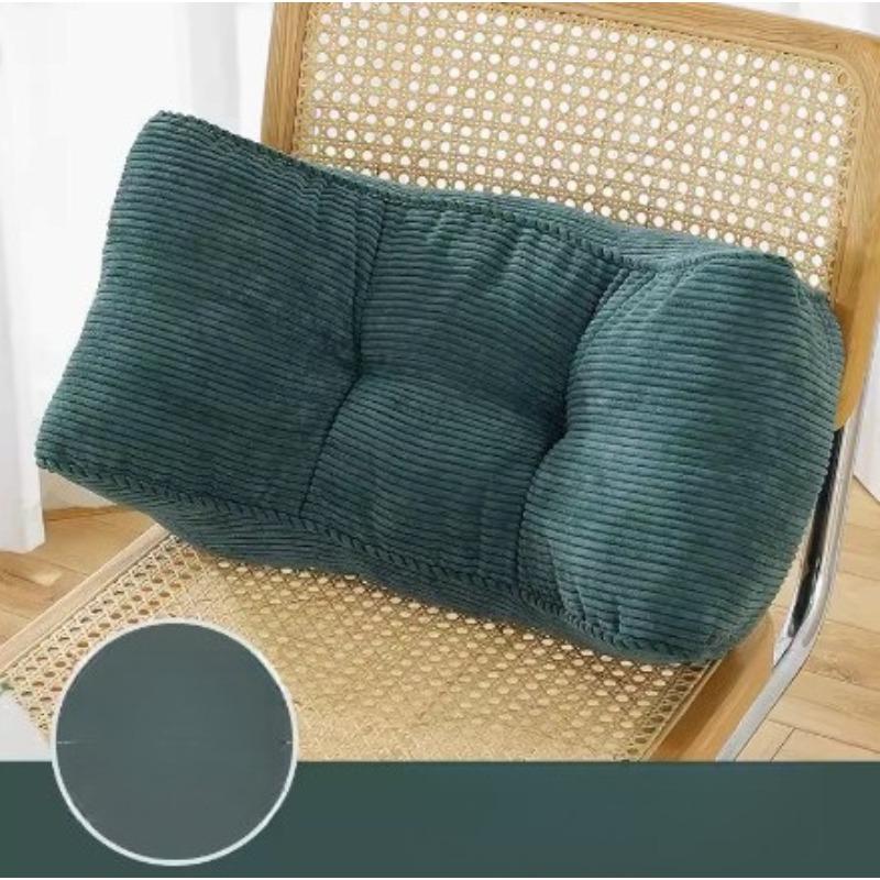 1pc Minimally Designed Lumbar Pillow for Prolonged Sitting Support Pillow for Napping Student Backrest Cushion Chair Cushion Office Sleeping Pillows 38x20x14cm зелёный 1580₽