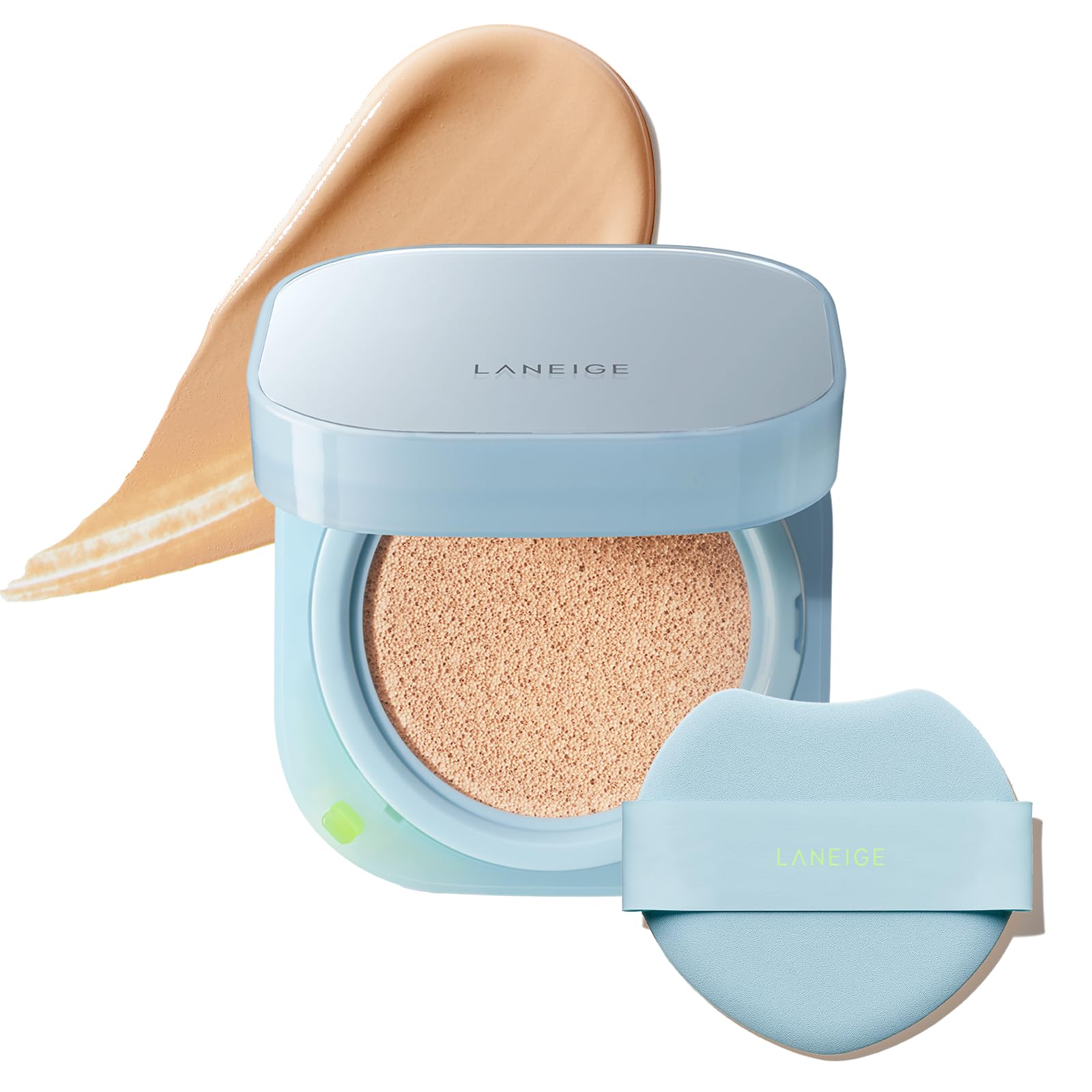 

LANEIGE Neo Cushion Miui 23N1 Тональная основа, Полуматовая кушон-основа, Солнцезащитный крем, Корейская косметика