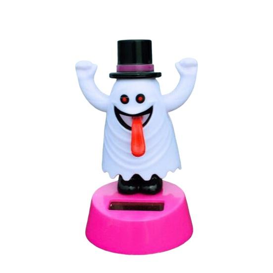 Halloween Solar Car Cartoon Swaying Car Dashboard Decor Funny Solar Swing