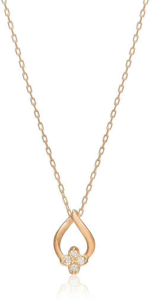 Estelle K10 Yellow Gold Diamond Necklace 0442-0424-0020-0000