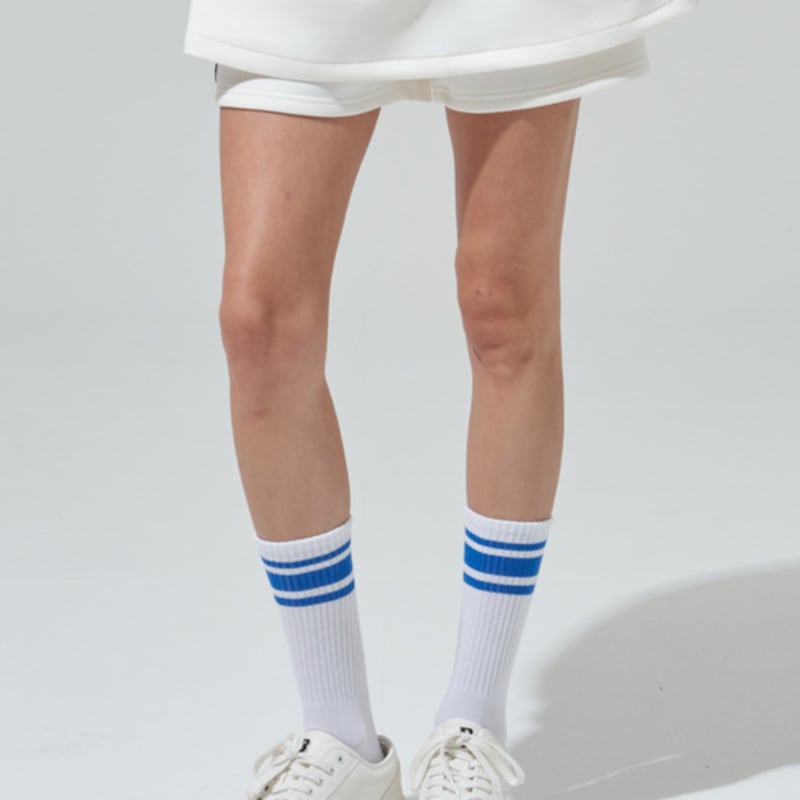 BLUDOT Blue 3-Stripe Knee Socks_WH