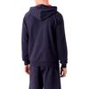 Emporio Armani Logo Patch Drawstring Hooded Zip-Up Raglan Sleeve Sweatshirt Men sweatshirt Navy-Blue 111835-3R573-48336