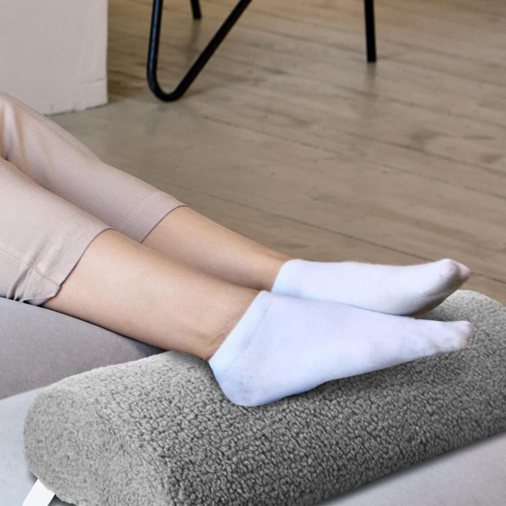 Recliner Leg Rest Cushion Leg Elevation Pad with Straps Slow-rebound Feet Elevation Cushion Sleeping Pad for Chair Bed Sofa