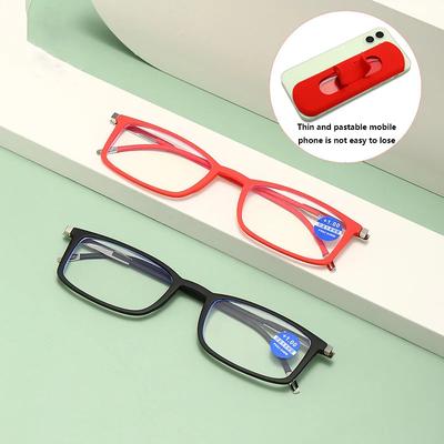 Ultra HD Anti-Blue Reading Glasses Mobile Phone Portable Flat Reading Eyeglasses Comfortable Anti-fatigue Presbyopia Glasses