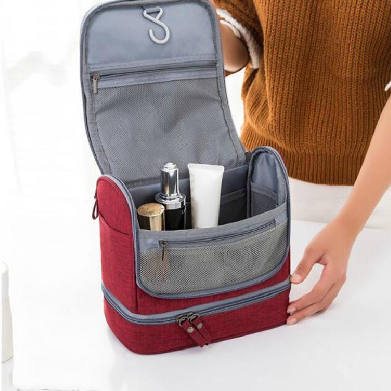 Hanging Toiletry Bag Travel Cosmetics Bag Waterproof Oxford Organizer for Travel Accessories Toiletry Kit for Men Women