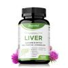 Capsule Naturale Buporui pentru Suport Hepatic, conținând ciulin de lapte și rădăcină de păpădie, o formulă complexă naturală din plante, pentru a ajuta la reglarea organismului.