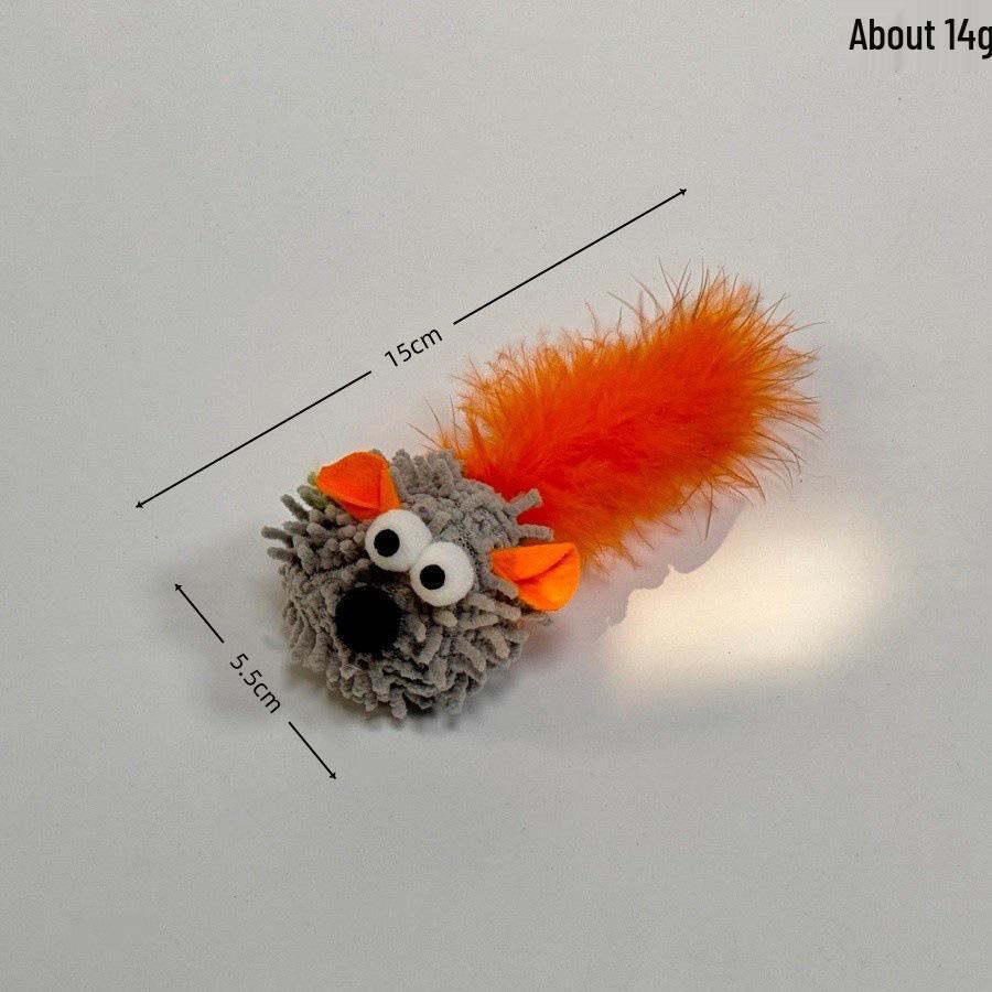 Katten Speelgoed Set: Pluche Veren Muis Kiezen & Bijtbestendig