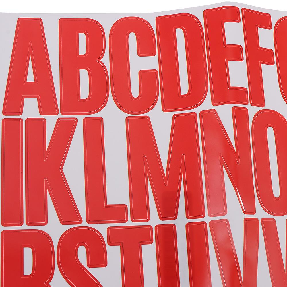 Red Mailbox Numbers Self Adhesive Alphabet Stickers Stationery Gift Letter Stickers  DIY