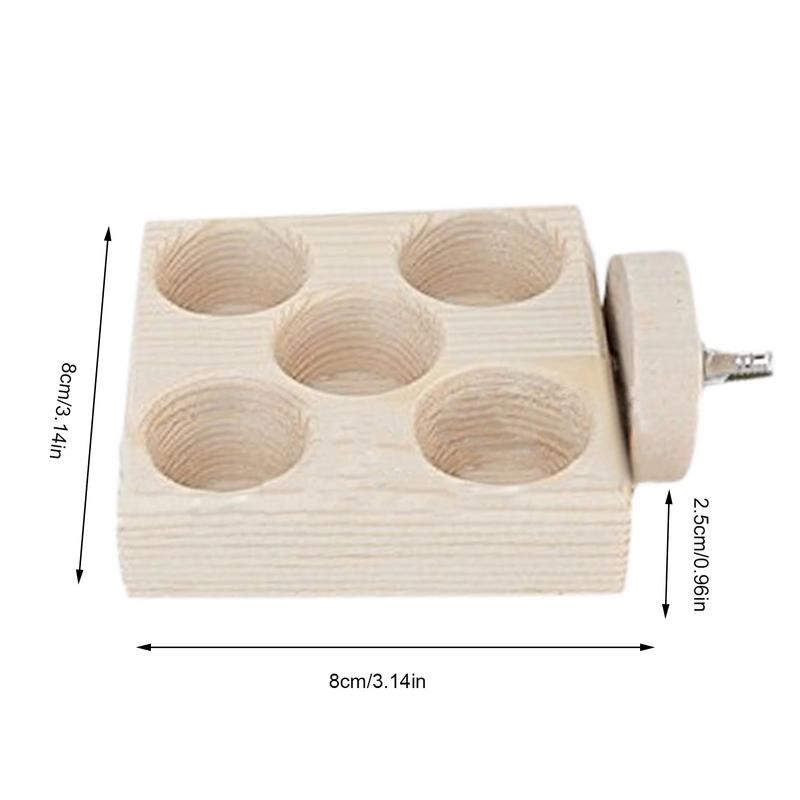 Wooden Bird Feeder Parrot Feeder Foraging Puzzle Toy Toys For Bird Perches In Cage For Cockatiel African Grey Macaw Conure