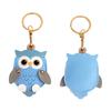 Keychain Pendant Cartoon Owl Charm Card Holder Faux Leather Access Card Case Decorative Keychain