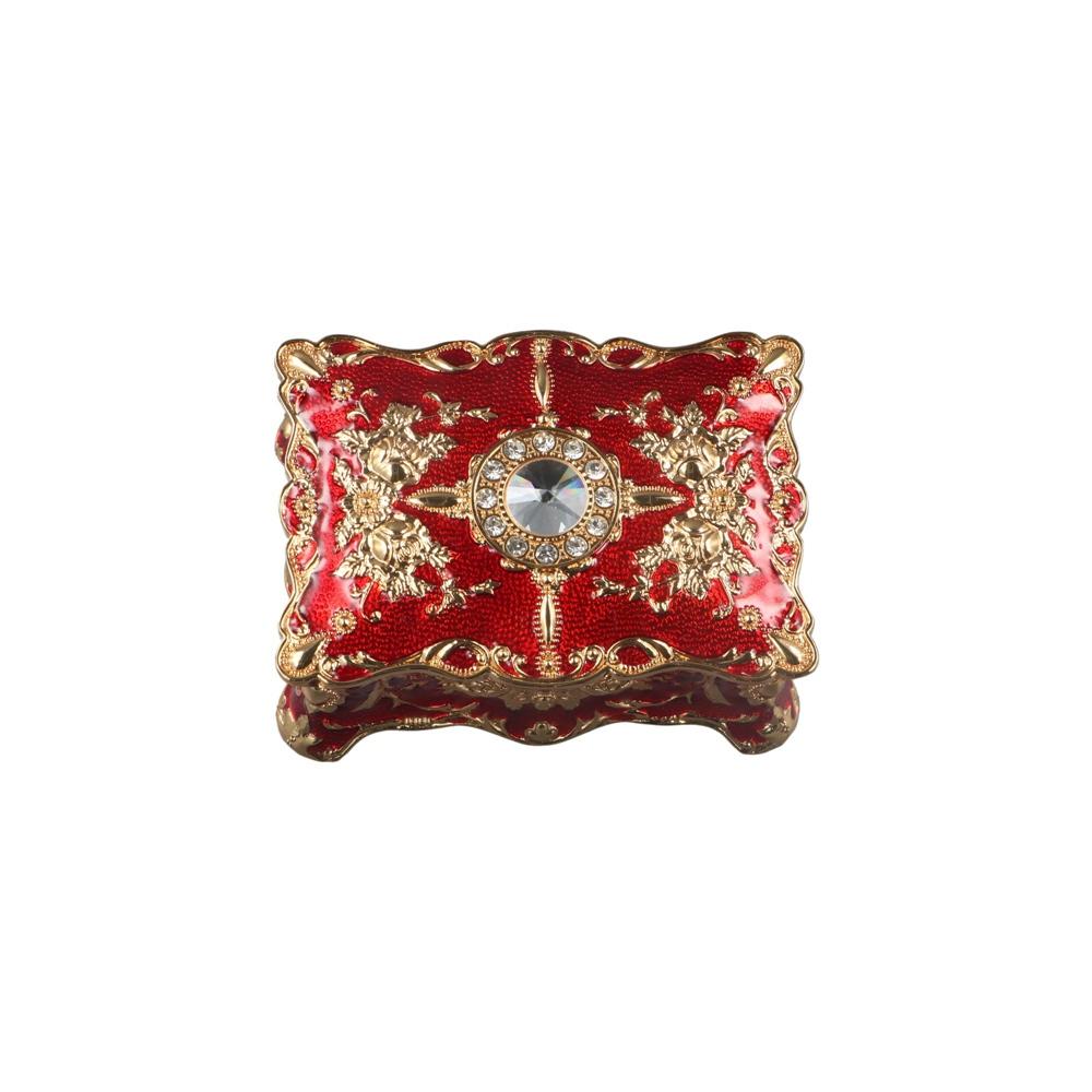 Metall Luxus Vintage Retro High-End Schmuckschatulle Schmuckkästchen Organizer Aufbewahrungsbox Kosmetikbehälter