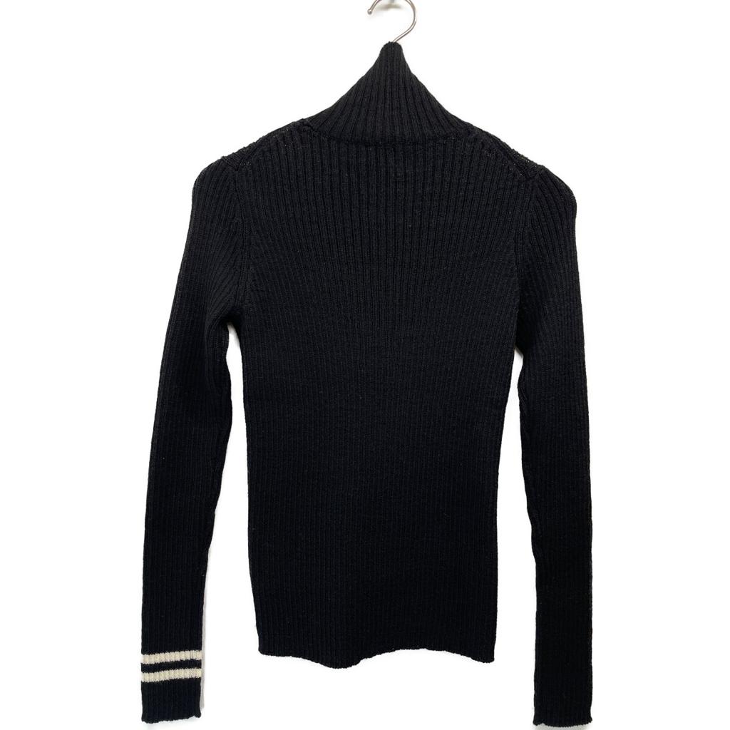 Y's YV-K25-187 Black Line Turtleneck Knit Tops 2 blackUsed