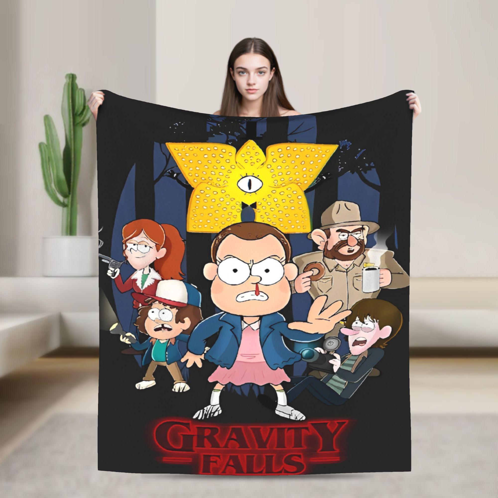 Stranger Gravity Falls Blanket  Plush Funny Warm Throw Blankets for Home Restaurant Autumn/Winter 75x90cm