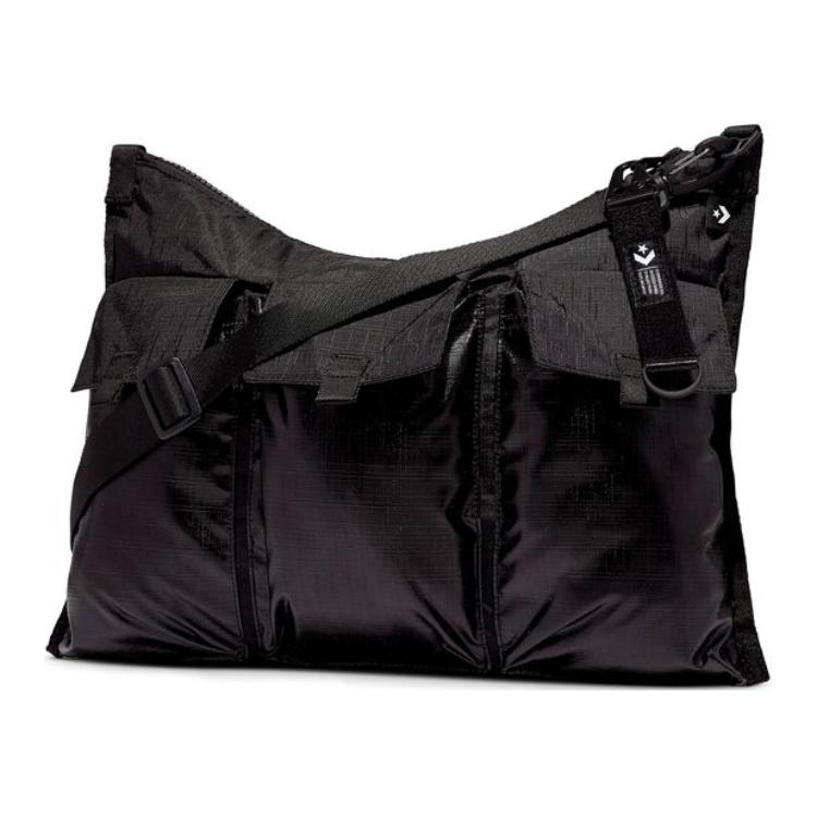 Converse Nylon Fabric Crossbody Bag, Shoulder Bag Unisex Ink Black 10019867-001