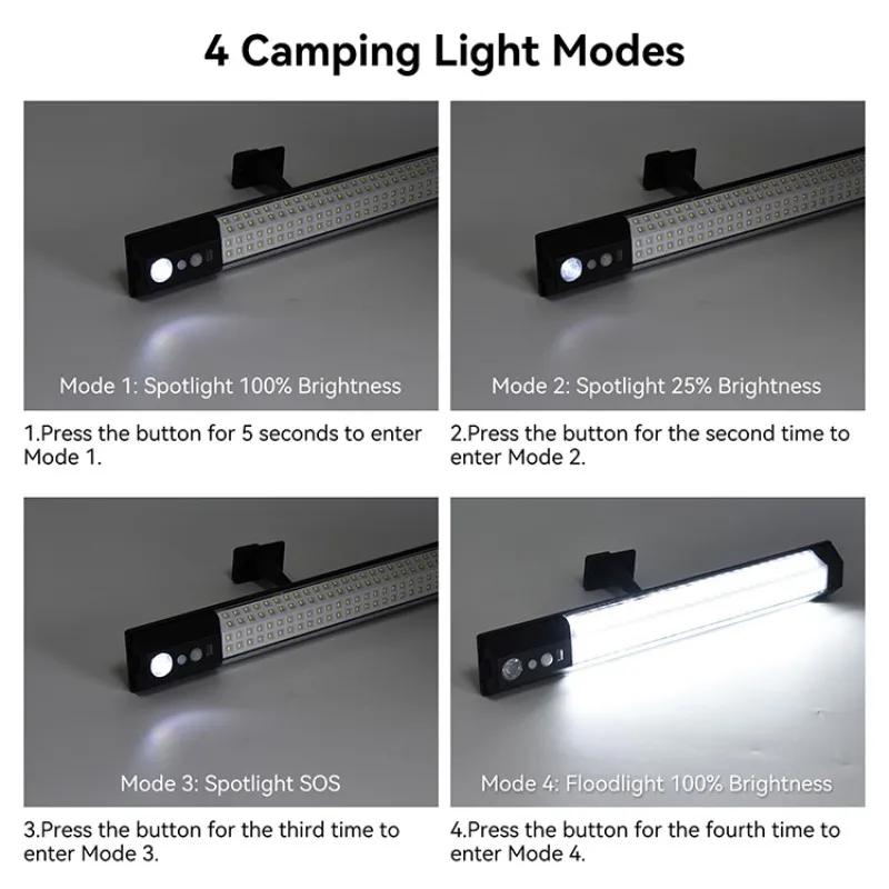 Outdoor Solar Lights With Remote Control Split Landscape Patio Garden Lights 3 Meter Cable Camping Adventure LED Pendant Lights