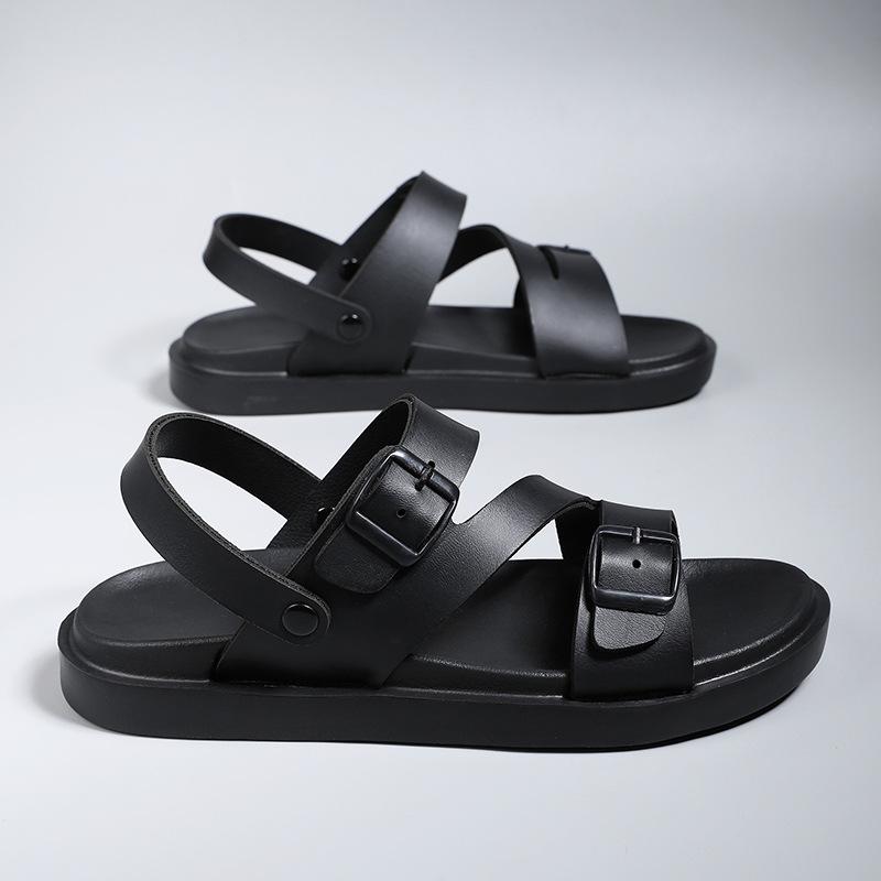 Fashion 2024 New Summer Flat Sandals for Men Shoes Fashion Two-wear Men's Slippers Outer Wear Comfortable Beach Men's Sandals Slippers