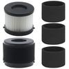 A74G-49-90-0160, 49-90-1951 Filters for Milwaukee Compact Vacuum 0882-20 M18, 2 Pack HEPA Filters and 4 Pack Foam Filters