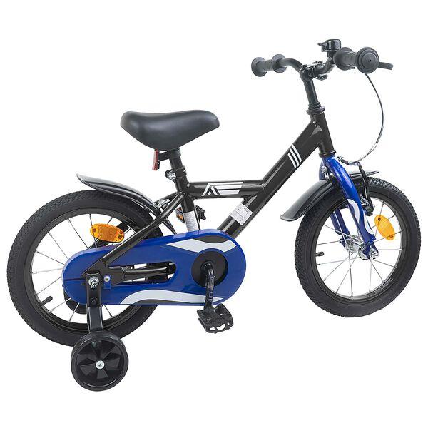 vidaXL Children's Bike 12 Inch for Children Aged 2 To 4 Years Black