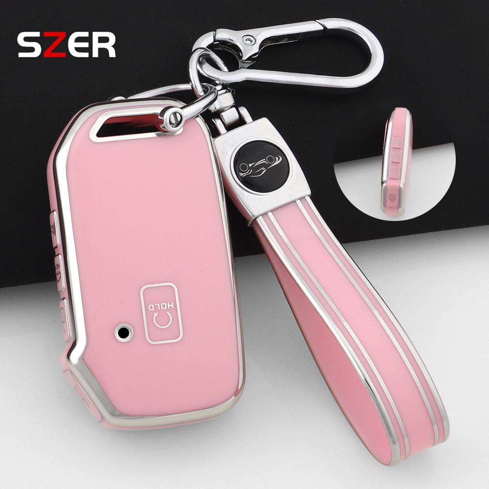 5 Button Tpu Style Car Key Case Cover Holder Keychain For Kia Telluride Telluride Sx Sportage R K5 Gt Line Seltos