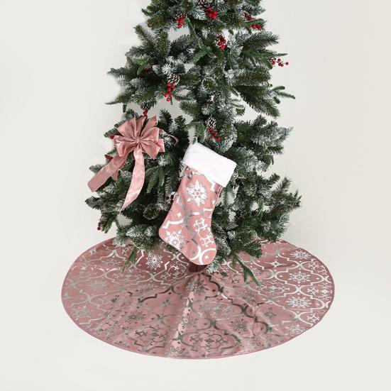 Tree Skirt Base Unique Lightweight Long Lasting Tree Mat Beautiful Snowflake Pattern Tree Carpet Tree Carpet Christmas Decor