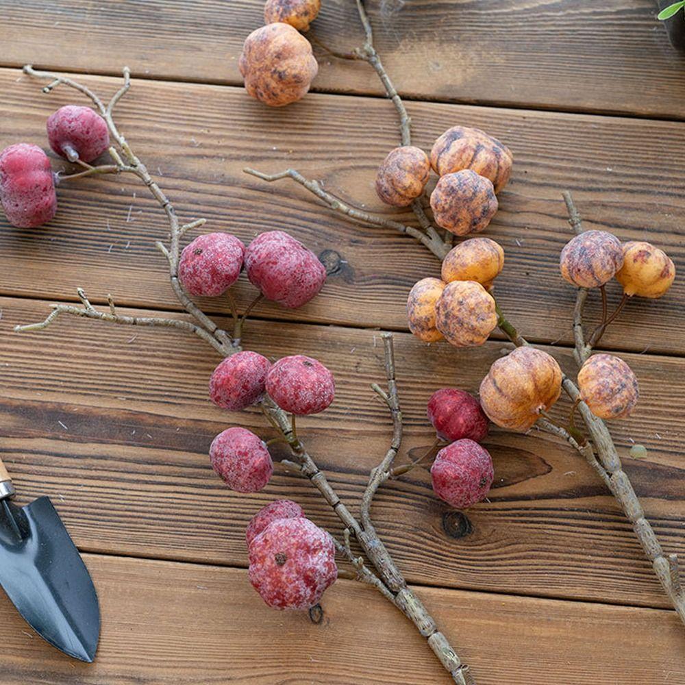 Handmade Artificial Pumpkin Branches Realistic Fake Plants Simulation Pumpkin  Fall Decor