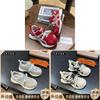 Womens Chunky White Sneakers With Foam Cushioning And Rubber Outsole For Daily Wear