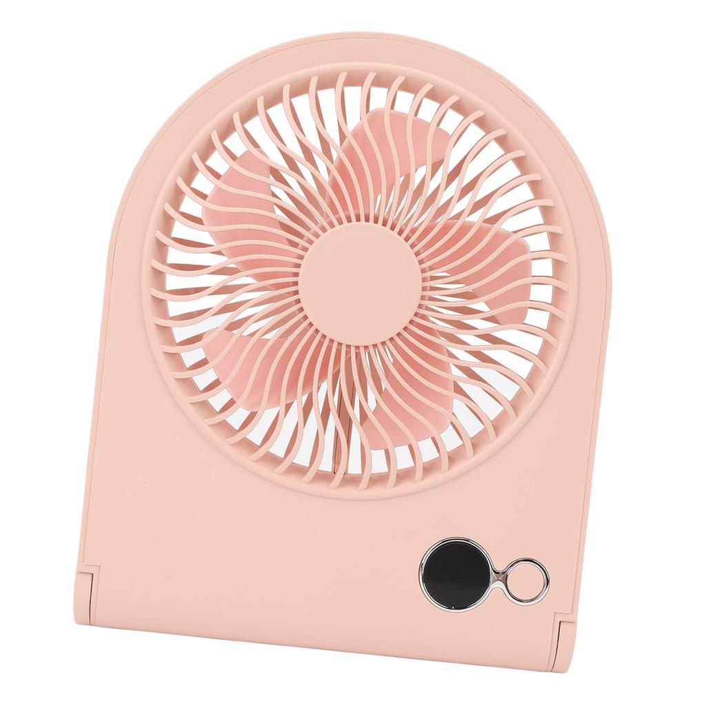 USB Desk Fan Digital Display Strong Wind 3 Speeds Quiet Slim Portable Desktop Table Fan for Home