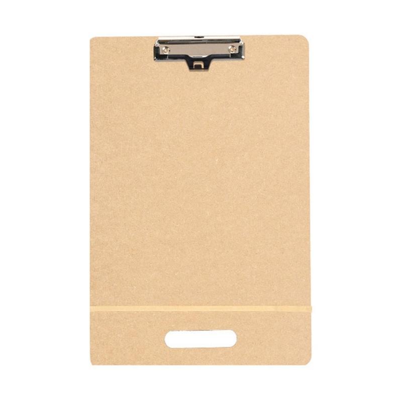 Art Drawing Pad Wood Sketching Board with Metal Clip and Elastic Band for Artist Beginner Sketching Oil Acrylic Painting