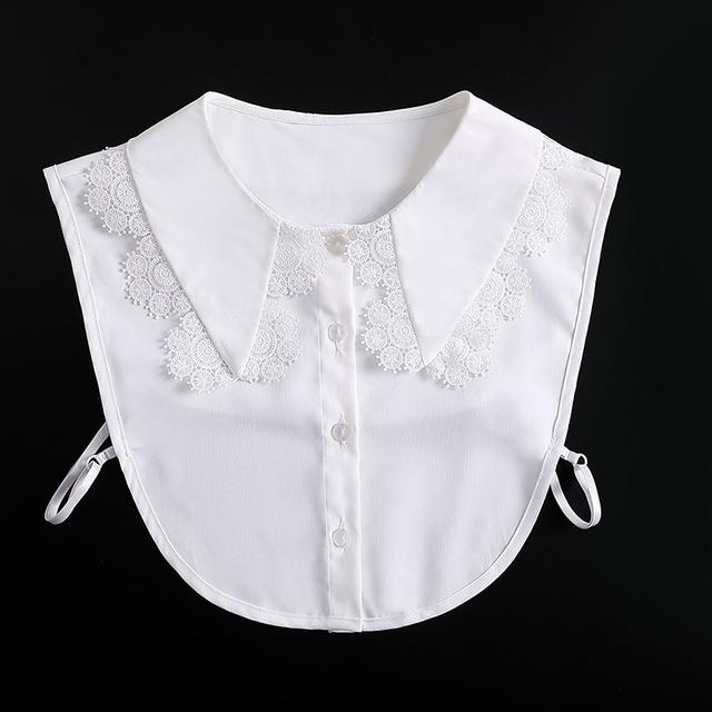 43 Styles Faux Col Stand Revers Chemise Col Détachable Femmes Dentelle Florale Faux Col Demi-Chemise Chemisier Faux Col