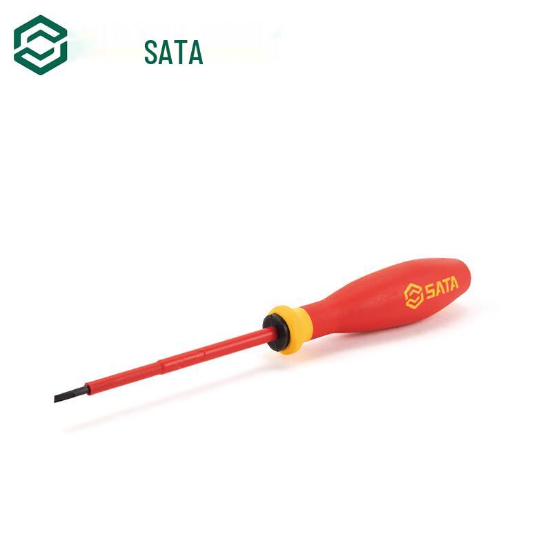 SATA G-Series VDE Insulated Slotted Screwdriver 2.5x75mm
