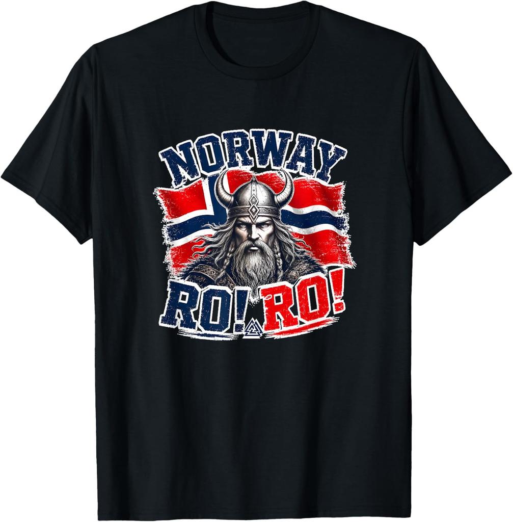 Norway Flag Women Kids Norge Gift with Norway Viking Unisex T-Shirt