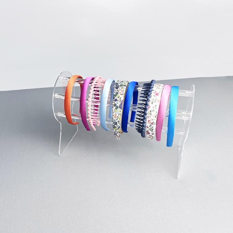 Unique Acrylic Headband Display Rack Versatile Headband Organizers Rack Suitable For Storefronts And Dressing Tables