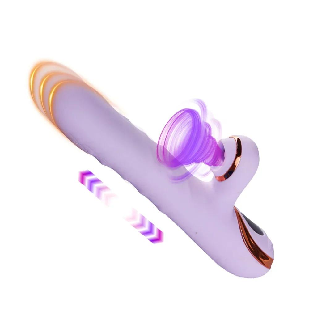 Sex Toy Telescopic Vibrator Sucking Clitoral Vaginal Stimulation G-spot Female Masturbation Adult Erotic Toys Juguetes Sexuales