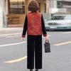 Mom's 2026 New Style Spring Autumn Velvet Tang Suit Shawl Jacket for Middle-aged Women