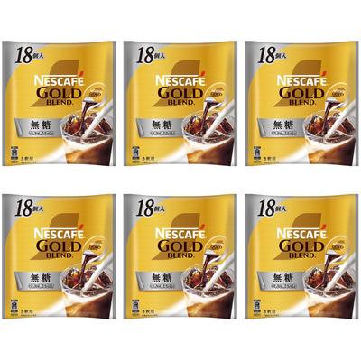 Nescafé Gold Blend Portion Unsweetened 18-pack X 6 Bags, Iced Coffee, Concentrated, Diluted