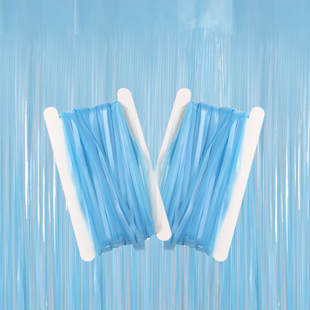 

Яркие флуоресцентные шторы-дождь «Макарон» для восхитительных украшений на день рождения и праздники 1M1M,Fluorescent Blue