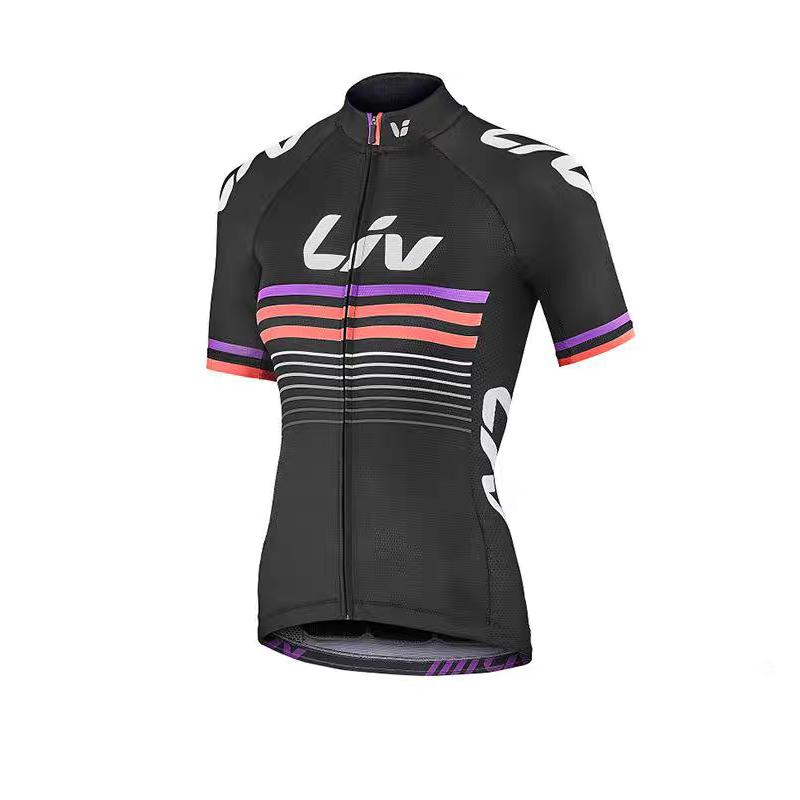 LIV Women's Cycling Suit Short Set Summer Cycling Jersey Cycling Bib Sunscreen Cycling Short Top Slim Cycling Shorts