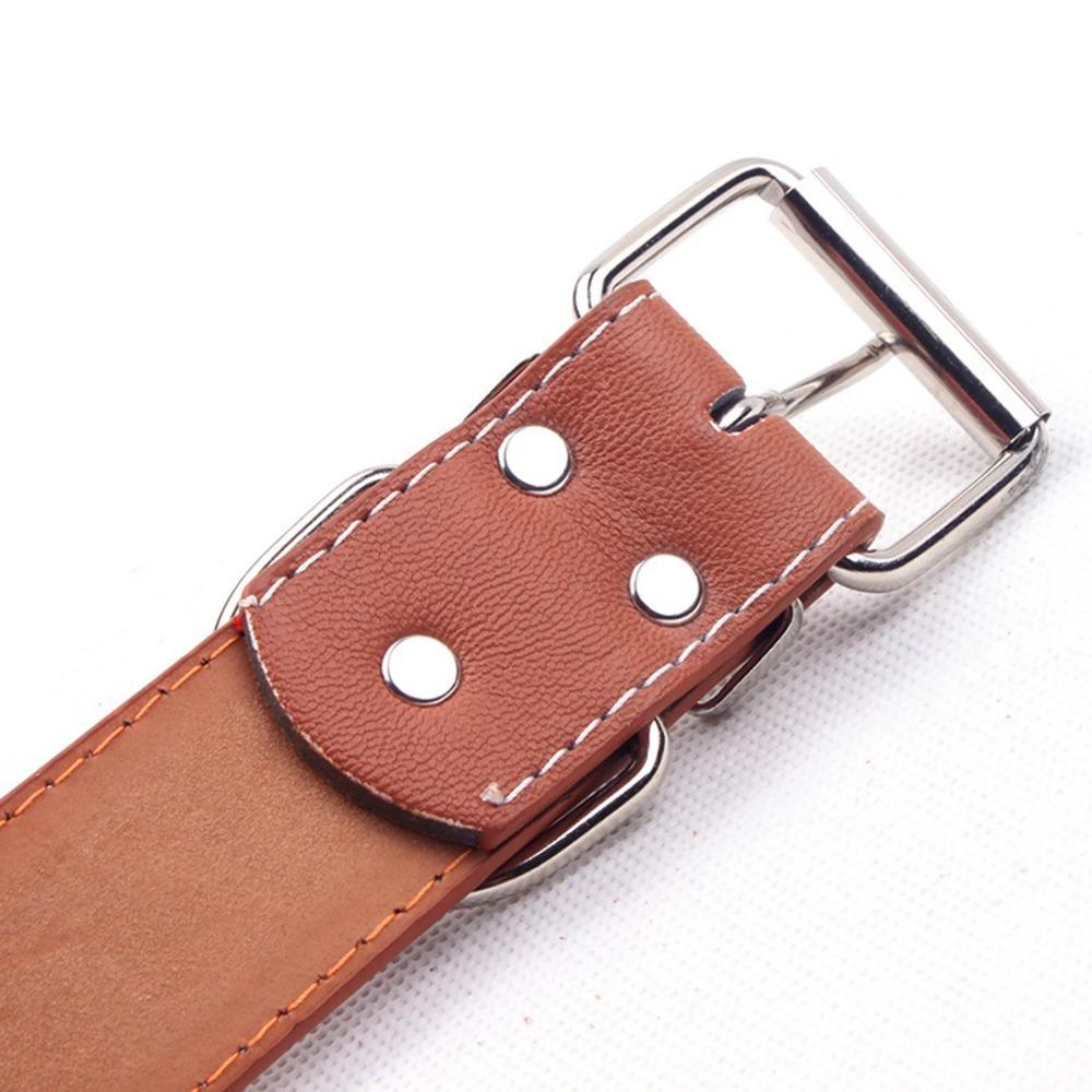 Dog Collar with Spikes PU Leather Punk Style Adjustable Studded Spiked Dog Collar Rivet Pet Collar for Medium Large Dogs