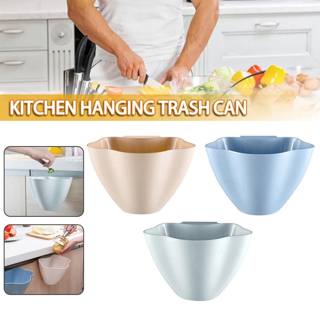 PDTO Wiszące kosze na śmieci kuchenne Nadszafkowy uchwyt na miski na śmieci Pojemniki na śmieci