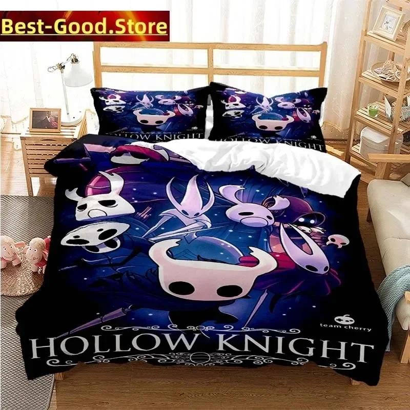 

Comforter Hollow Knight Fashion Digital Bedding Set Printed Bed Set With Soft Single Double Queen Super King Size Comforter (quilt)-EU Single(135*200cm)3pcs