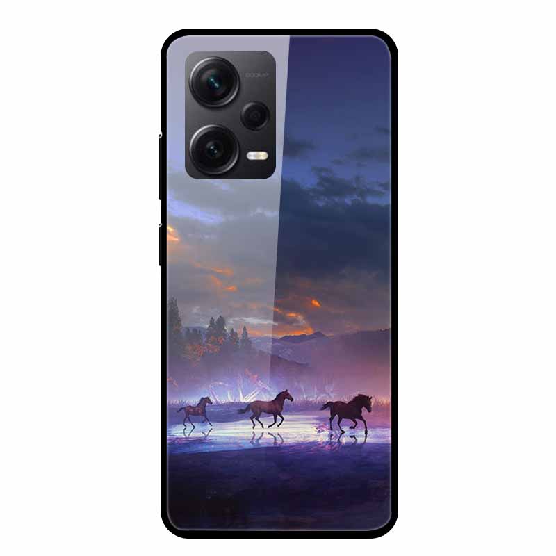 Tempered Glass Cases For Redmi Note 12 Pro Plus 5G Covers Note12 Hard Back Covers for Xiaomi Redmi Note 12 Pro Capas Protective